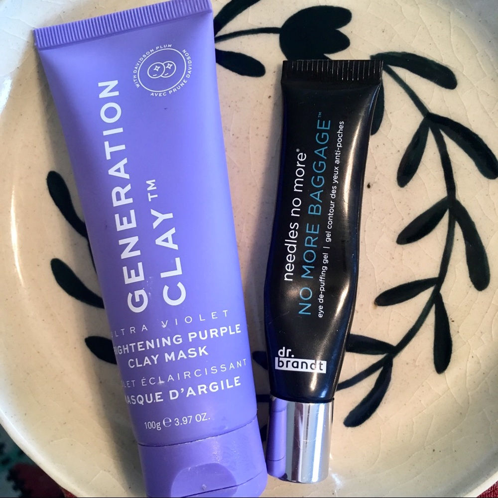 Generation Clay Face Mask and Dr. Brandt. EyeGel